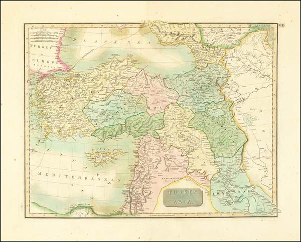35-Turkey and Turkey & Asia Minor Map By John Thomson
