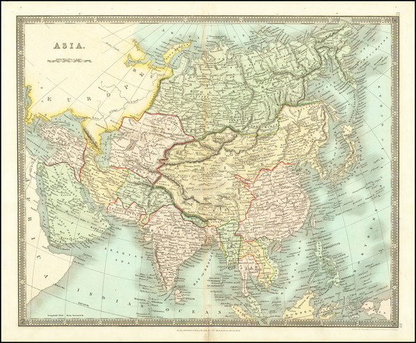 89-Asia Map By Henry Teesdale
