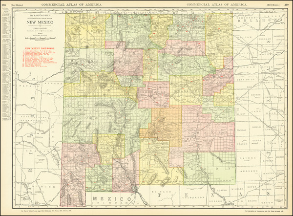 12-New Mexico Map By Rand McNally & Company