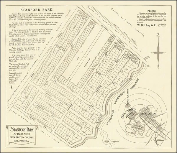 38-San Francisco & Bay Area and Other California Cities Map By W.R. Hoag & Co.