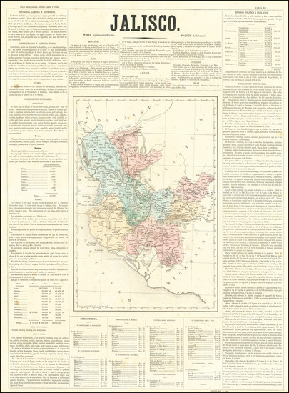 100-Mexico Map By Antonio Garcia y Cubas