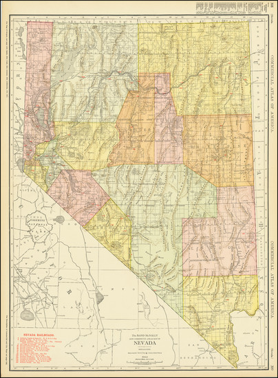 44-Nevada Map By Rand McNally & Company