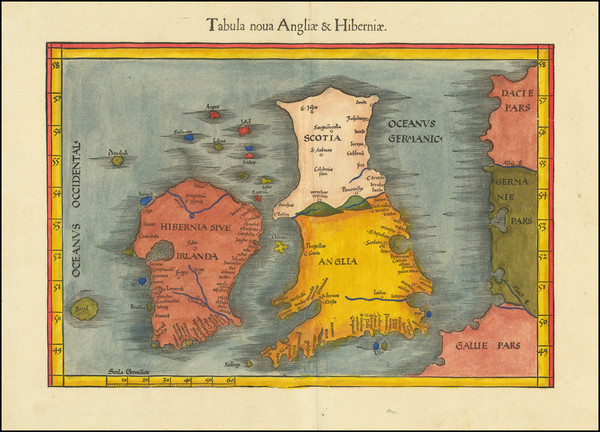 1-British Isles, England, Scotland and Ireland Map By Lorenz Fries