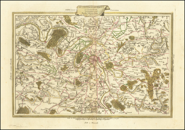 20-France and Paris and Île-de-France Map By Antonio Zatta