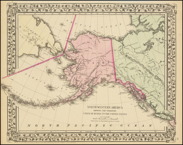 15-Alaska Map By Samuel Augustus Mitchell Jr.