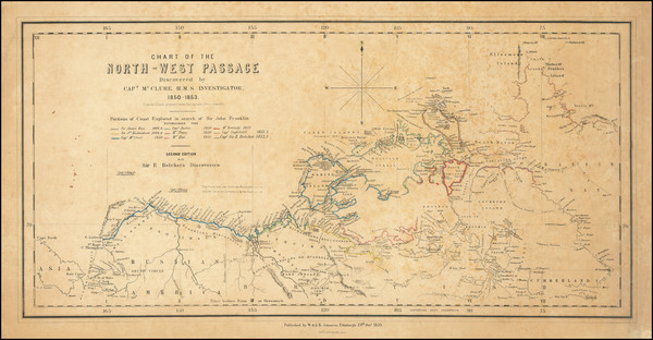 20-Polar Maps and Canada Map By W & AK Johnston