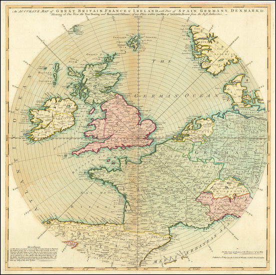 55-Europe, British Isles and England Map By Laurie & Whittle