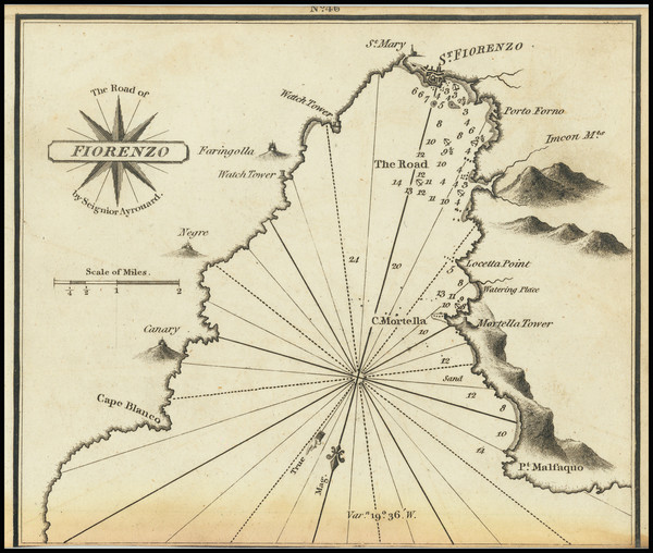 25-Corsica Map By William Heather