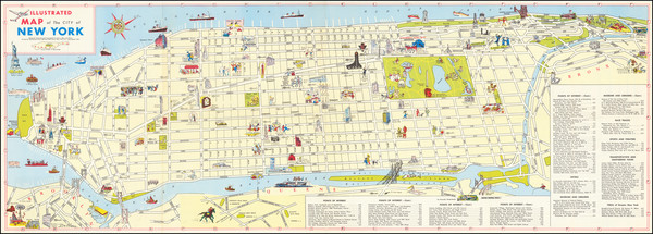 74-New York City and Pictorial Maps Map By Ira Moss