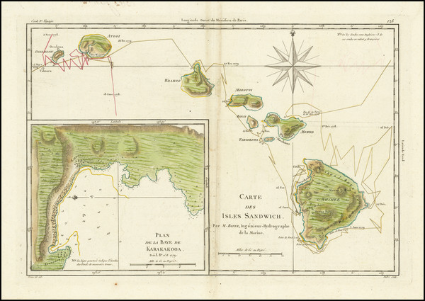 74-Hawaii and Hawaii Map By Rigobert Bonne