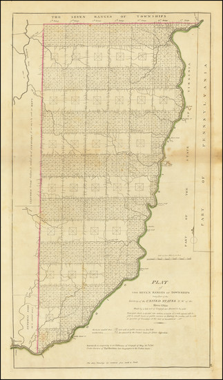 36-Ohio Map By Mathew Carey