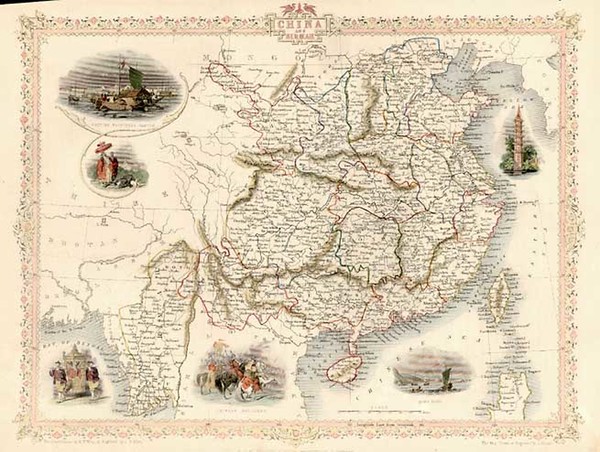 88-Asia, China and Southeast Asia Map By John Tallis