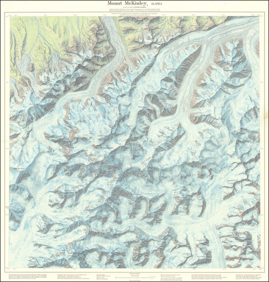 58-Alaska Map By Bradford Washburn