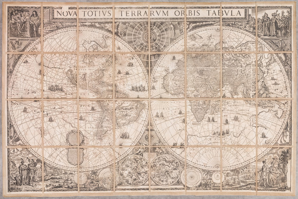 28-World Map By Frederick De Wit / Giuseppe Longhi