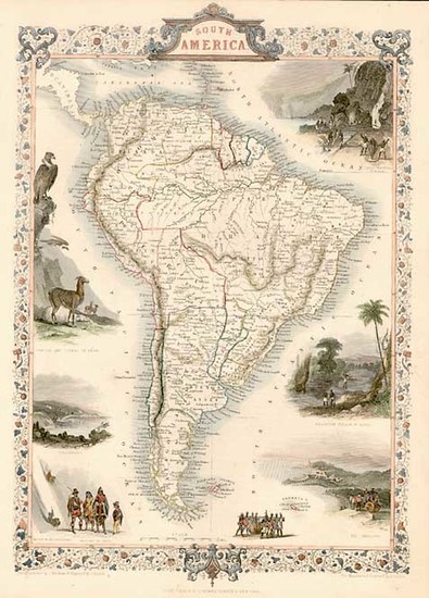 7-South America Map By John Tallis