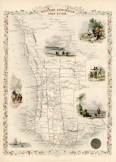 82-Australia & Oceania and Australia Map By John Tallis