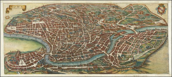 1-Rome Map By Matthaeus Merian