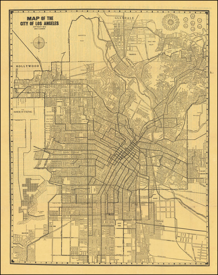 35-Los Angeles Map By James P. Chadwick