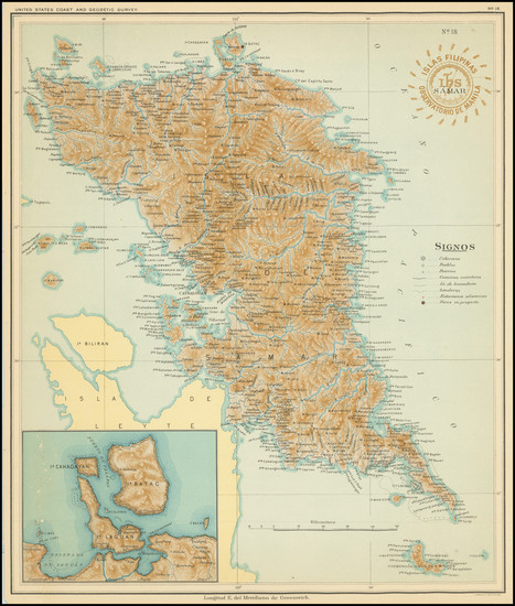 81-Philippines Map By Hoen & Co.