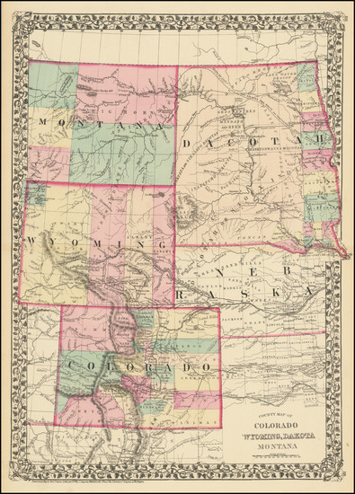 4-Plains, North Dakota, South Dakota, Colorado, Rocky Mountains, Colorado, Montana and Wyoming Ma