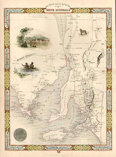 67-Australia & Oceania and Australia Map By John Tallis