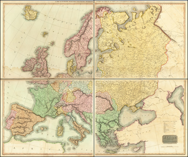 75-Europe Map By John Thomson