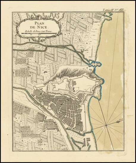 24-Other French Cities Map By Jacques Nicolas Bellin