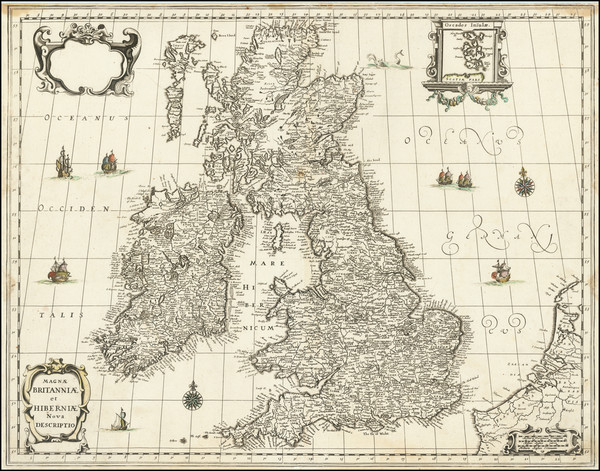 66-British Isles Map By Frederick De Wit