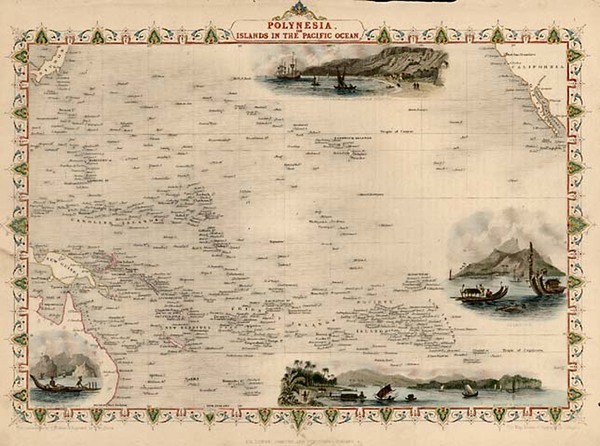 88-World, Australia & Oceania, Pacific, Oceania, Hawaii and Other Pacific Islands Map By John 