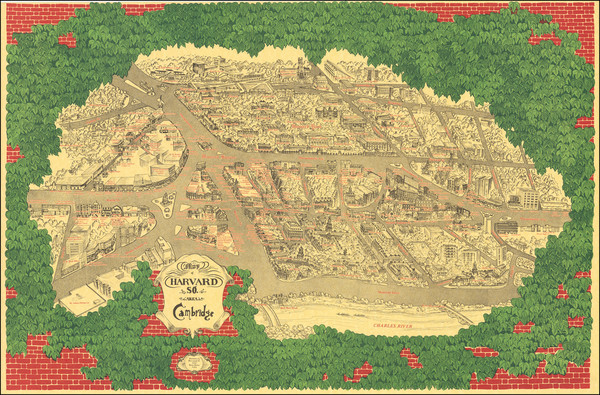 5-Massachusetts, Pictorial Maps and Boston Map By Blaise Domino