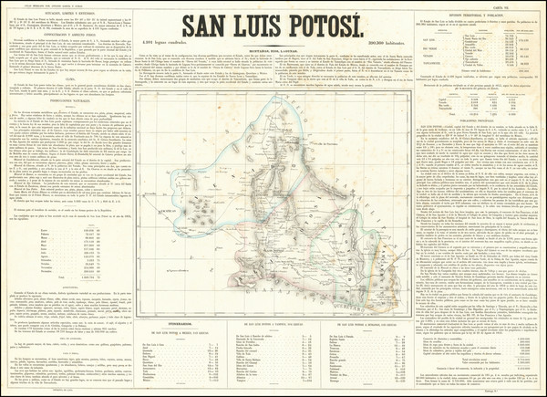 7-Mexico Map By Antonio Garcia y Cubas