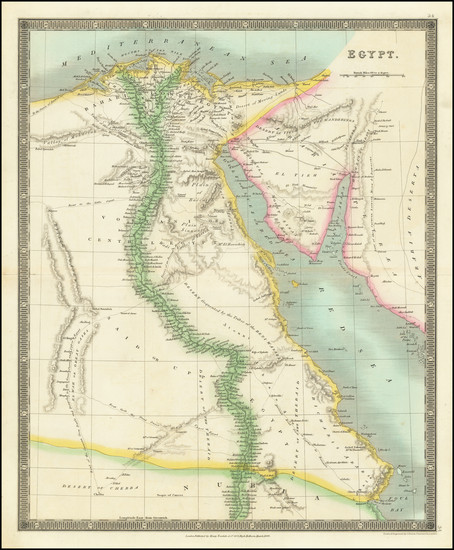 59-Egypt Map By Henry Teesdale