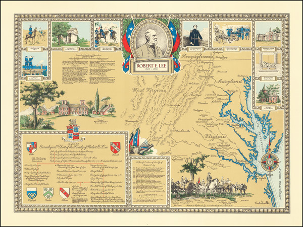 48-West Virginia, Virginia and Pictorial Maps Map By Karl Smith