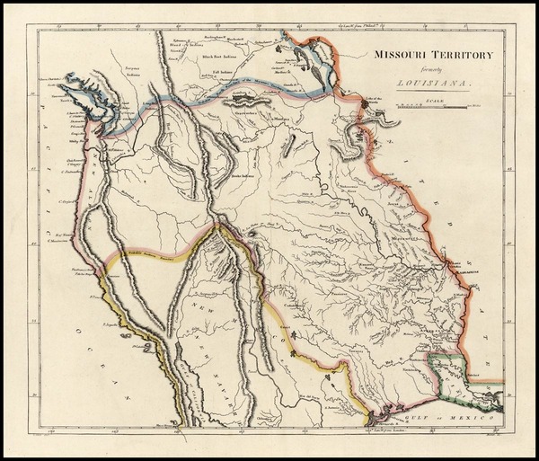 59-Plains, Southwest and Rocky Mountains Map By Mathew Carey