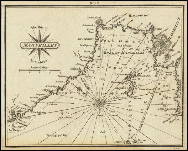 30-France, Other French Cities and Sud et Alpes Française Map By William Heather