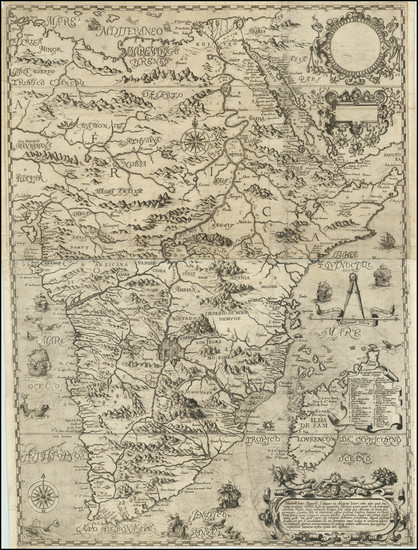 18-Africa, South Africa and East Africa Map By Theodor De Bry / Filippo Pigafetta