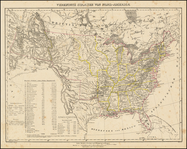 71-United States and Texas Map By Carl Flemming