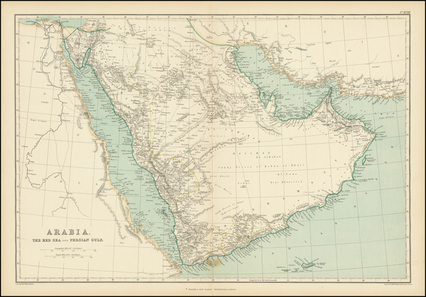 13-Middle East and Arabian Peninsula Map By Blackie & Son