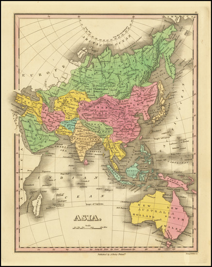 0-Asia, Asia and Australia Map By Anthony Finley
