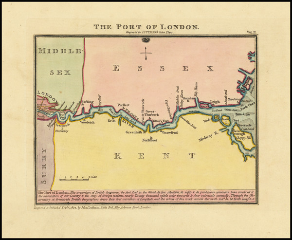 38-England and London Map By John Luffman