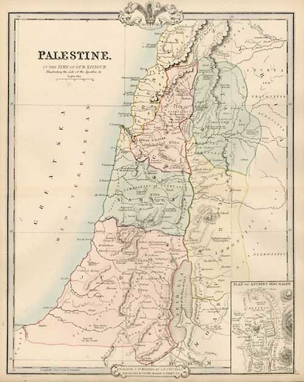 34-Asia and Holy Land Map By G.F. Cruchley