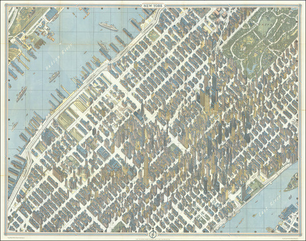 66-New York City and Pictorial Maps Map By Hermann Bollmann