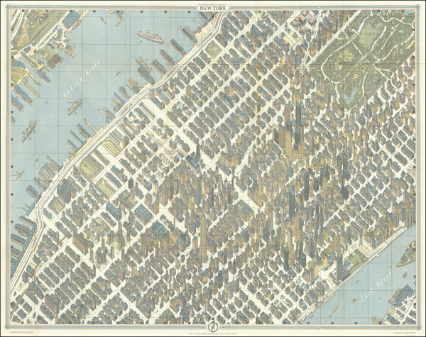 89-New York City and Pictorial Maps Map By Hermann Bollmann