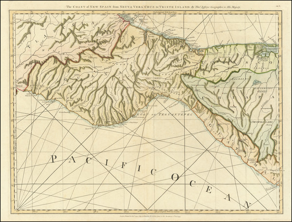 22-Mexico and Central America Map By Thomas Jefferys