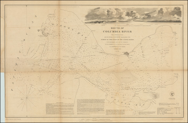 57-Oregon and Washington Map By United States Coast Survey