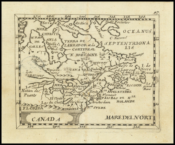 84-New England, Midwest and Eastern Canada Map By Pierre Du Val