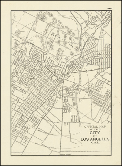 26-Los Angeles Map By George F. Cram