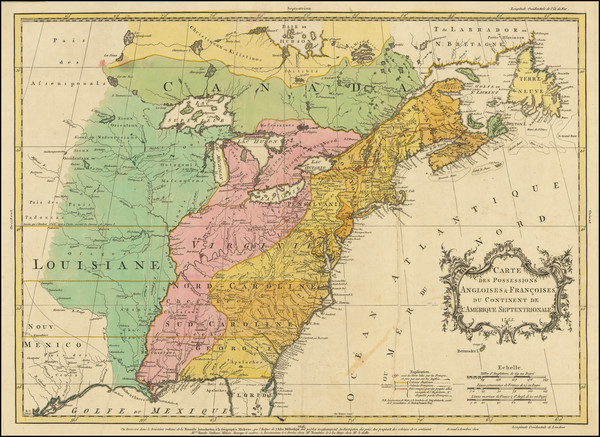 67-United States, North America and Canada Map By Jean Palairet