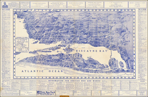 4-Florida Map By Dade County Newsdealers Supply Co.