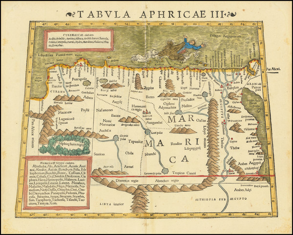 92-North Africa Map By Sebastian Munster